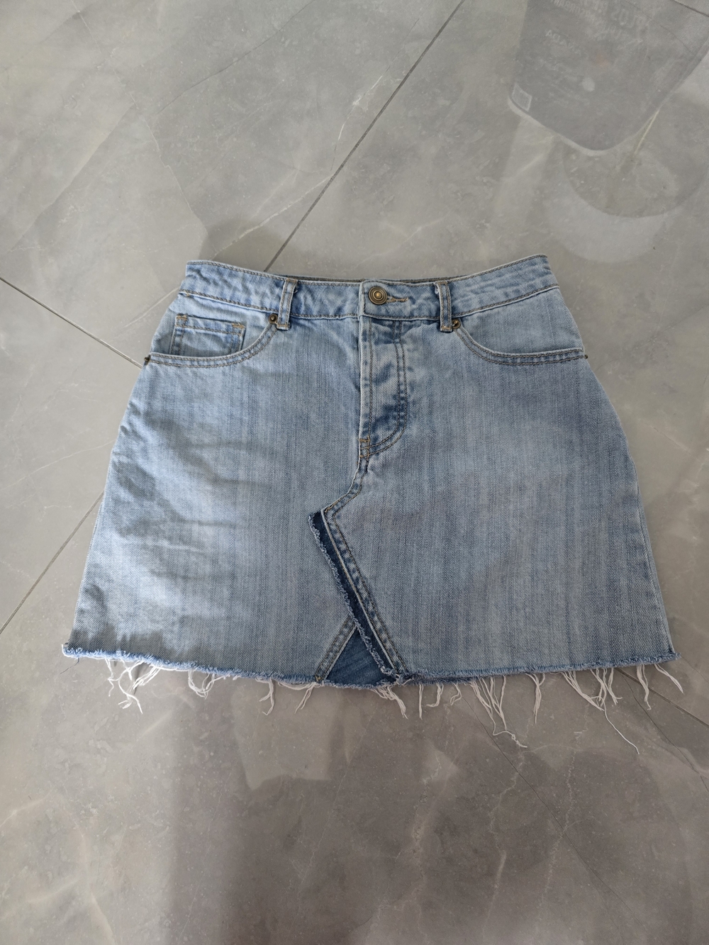 Forever 21 Light Denim Mini Skirt